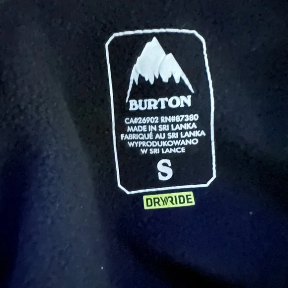 Burton Shirt Women Small WB EXPDTN 1/4 ZIP Gray Dryride Base Layer Polyester - Picture 7 of 11